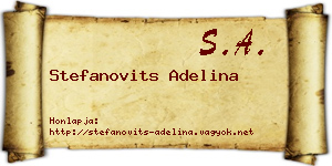 Stefanovits Adelina névjegykártya